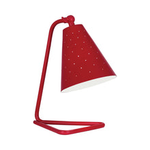 Load image into Gallery viewer, Pierce Table Lamp in Ruby Red Gloss.
