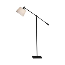 Load image into Gallery viewer, Real Simple Boom Floor Lamp in Matte Black.
