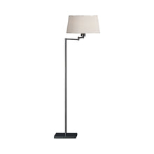 Load image into Gallery viewer, Real Simple Swing Arm Floor Lamp in Gunmetal.
