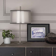 Load image into Gallery viewer, Saturnia Table Lamp in living room.
