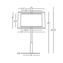Load image into Gallery viewer, Saturnia Table Lamp - line drawing.
