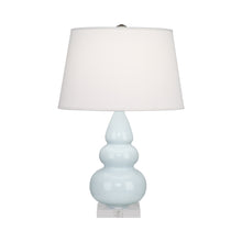 Load image into Gallery viewer, Triple Gourd Accent Lamp in Baby Blue/Lucite Base.
