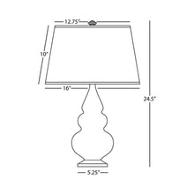 Load image into Gallery viewer, Triple Gourd Accent Lamp - line drawing.
