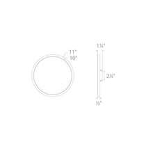 Load image into Gallery viewer, Round LED Ceiling/Wall Light - line drawing.
