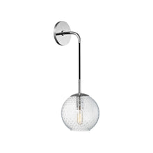 Load image into Gallery viewer, Rousseau Wall Light in Polished Chrome/Clear.
