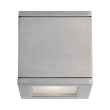 Load image into Gallery viewer, Rubix Outdoor LED Wall Light in Brushed Aluminum (1-Light).
