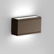 Load image into Gallery viewer, Rubix Rectangular Outdoor LED Wall Light in Detail.
