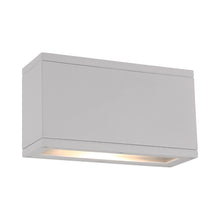 Load image into Gallery viewer, Rubix Rectangular Outdoor LED Wall Light in White (2-Light).
