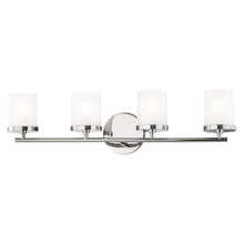 Load image into Gallery viewer, Ryan Bath Wall Light in Polished Nickel (4-Light).
