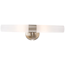 Load image into Gallery viewer, Saber Bath Vanity Light in Brushed Nickel.
