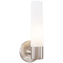 Load image into Gallery viewer, Saber Bath Wall Light in Brushed Stainless Steel.
