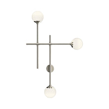 Load image into Gallery viewer, Sabon™ Triple LED Wall Light in Satin Nickel.
