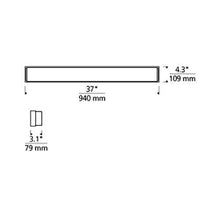 Load image into Gallery viewer, Sage LED Bath Vanity Light - line drawing.
