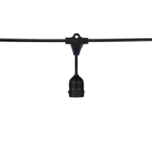 Load image into Gallery viewer, Indoor/Outdoor String Lights in Black (Incandescent/24-feet/10-Unit).
