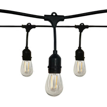 Load image into Gallery viewer, Indoor/Outdoor String Lights in Black (LED/1W/S14/24-feet/30-Unit
).
