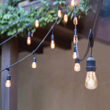 Load image into Gallery viewer, Indoor/Outdoor String Lights in outside area.
