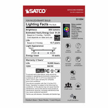 Load image into Gallery viewer, Starfish S11254 - 10 Watt A19 Wifi Smart LED Color-Changing Light Bulb in Detail.
