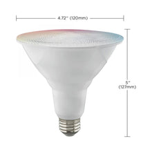 Load image into Gallery viewer, Starfish S11277 - 15 Watts PAR38 Wifi Smart LED Color-Changing Light Bulb - line drawing.
