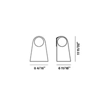 Load image into Gallery viewer, Satellight LED Wall Light - line drawing.
