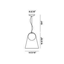 Load image into Gallery viewer, Satellight Pendant Light - line drawing.
