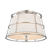 Load image into Gallery viewer, Savona Semi-Flush Mount Ceiling Mount in Polished Nickel.
