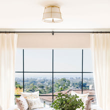 Load image into Gallery viewer, Savona Semi-Flush Mount Ceiling Mount in living room.
