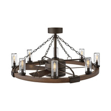 Load image into Gallery viewer, Sawyer LED Ceiling Fan in Metallic Matte Bronze.
