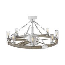 Load image into Gallery viewer, Sawyer LED Ceiling Fan in Matte White.
