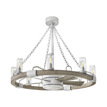 Load image into Gallery viewer, Sawyer LED Ceiling Fan in Detail.
