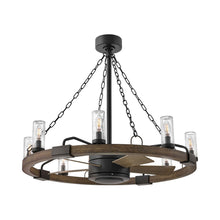 Load image into Gallery viewer, Sawyer LED Ceiling Fan in Detail.
