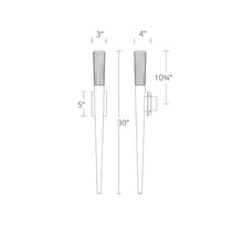 Load image into Gallery viewer, Scepter LED Wall Light- line drawing.
