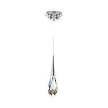 Load image into Gallery viewer, Hibiscus LED Mini Pendant Light in Polished Nickel.
