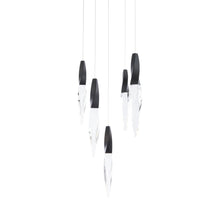 Load image into Gallery viewer, Kindjal LED Multi Light Pendant Light in Black (5-Light).
