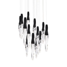 Load image into Gallery viewer, Kindjal LED Multi Light Pendant Light in Black (15-Light).
