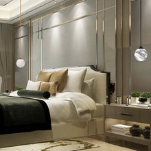 Load image into Gallery viewer, Quest LED Mini Pendant Light in bedroom.
