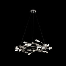 Load image into Gallery viewer, Secret Garden LED Pendant Light in Antique Silver (Round).

