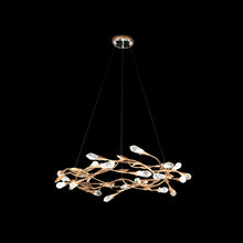 Load image into Gallery viewer, Secret Garden LED Pendant Light in French Gold (Round).
