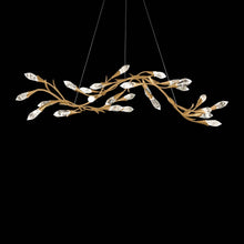 Load image into Gallery viewer, Secret Garden LED Pendant Light in French Gold (Linear).
