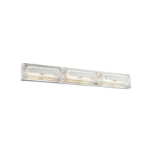 Load image into Gallery viewer, Soiree LED Vanity Wall Light in Polished Nickel (28-Inch).
