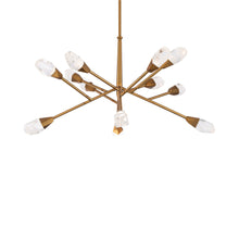 Load image into Gallery viewer, Synapse LED Pendant Light in Aged Brass.
