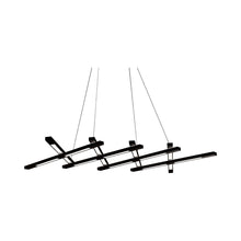Load image into Gallery viewer, Scissors LED Chandelier in Black.
