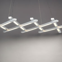 Load image into Gallery viewer, Scissors LED Chandelier in Detail.
