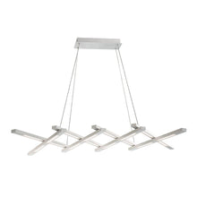 Load image into Gallery viewer, Scissors LED Chandelier in Chrome.
