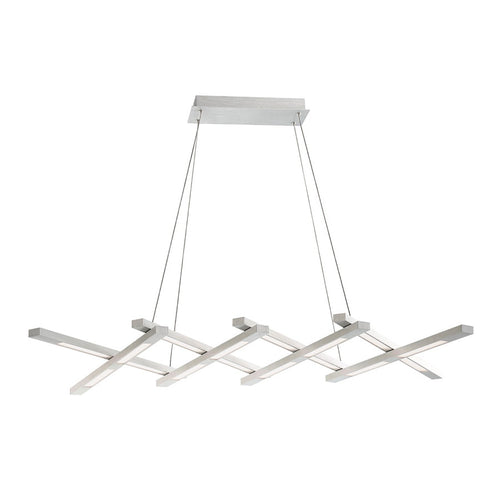 Scissors LED Chandelier in Chrome.