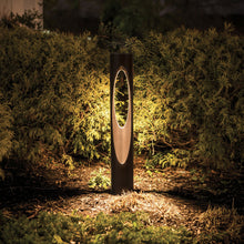 Load image into Gallery viewer, Scoop LED Bollard in outside area.
