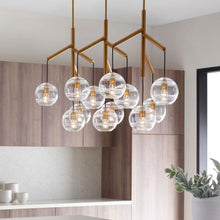 Load image into Gallery viewer, Sedona Triple Chandelier in kitchen.
