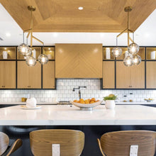 Load image into Gallery viewer, Sedona Multi Light Pendant Light in dining room.
