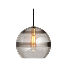 Load image into Gallery viewer, Sedona Pendant Light in Medium/Aged Brass / Transparent Smoke.
