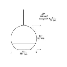 Load image into Gallery viewer, Sedona Pendant Light - line drawing.
