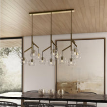 Load image into Gallery viewer, Sedona Triple Chandelier in dining room.
